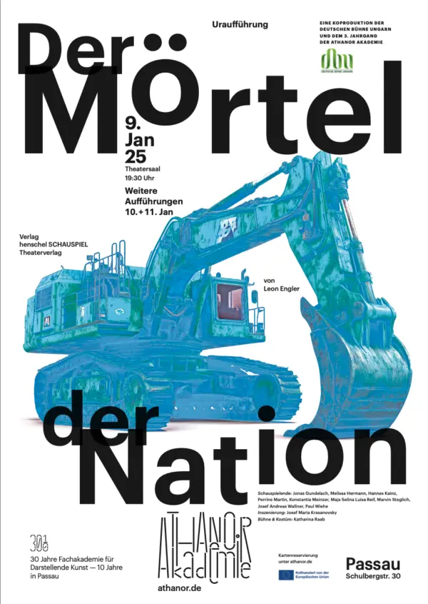 Uraufführung Der Mörtel der Nation von Leon Engler