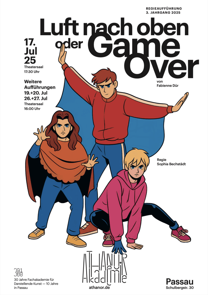 Luft nach oben oder Game Over von Fabienne Dür an der Athanor Akademie Passau Luft nach oben oder Game Over